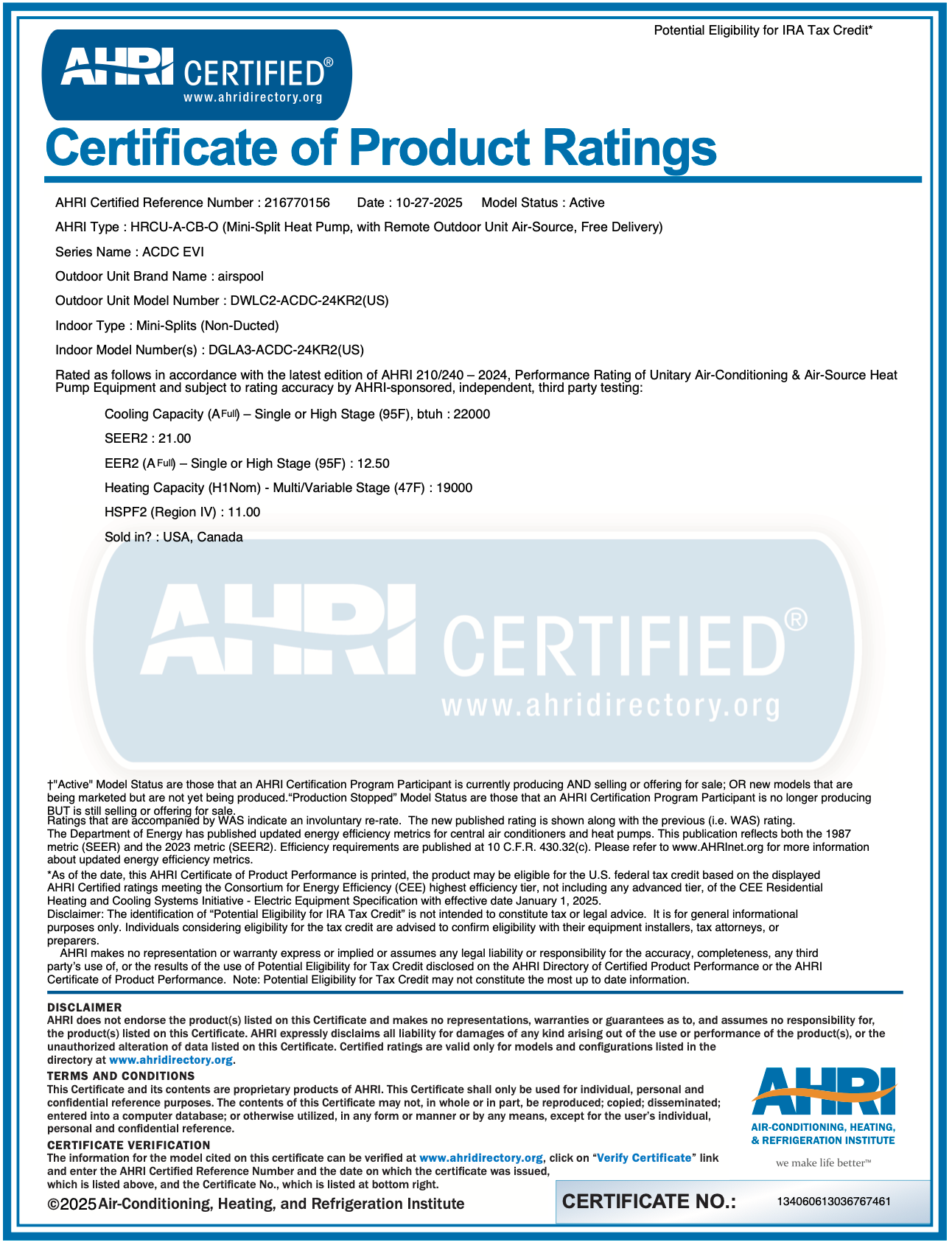 HS24 (24,000 BTU) Quick 'n' Easy. Preorder now. More coming by early January! -22F superheat and kink proof line set. The world's fastest mini-split installation! The world's best guarantee! Note:  Needs 240v.
