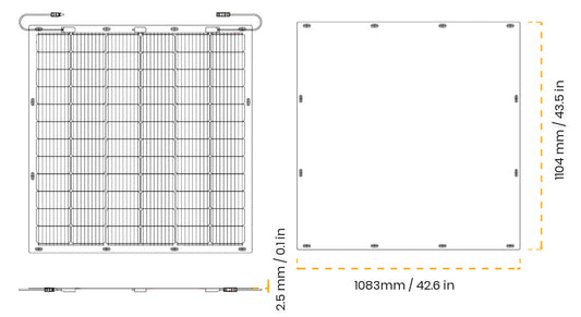 FLEXSOLAR residential flexible solar panel set--1,435 watts