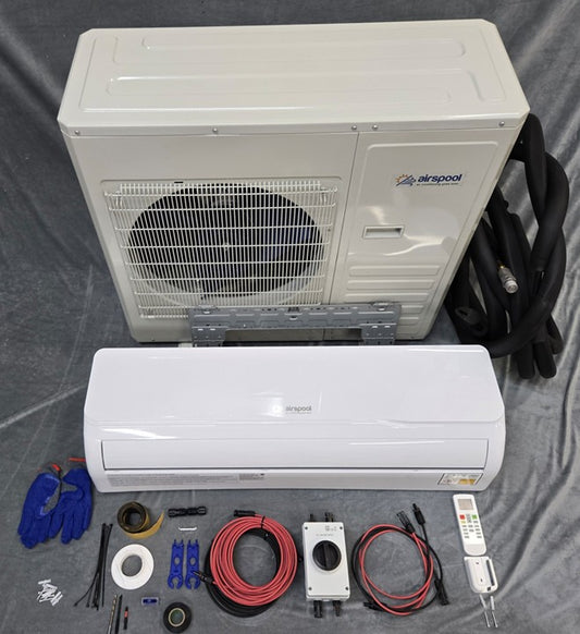 PRE-ORDER NOW! SHIP DATE AROUND 5/29/25. Airspool HS24 24,000 BTU Quick 'n' Easy Mini-Split Heat Pump with superheat.
