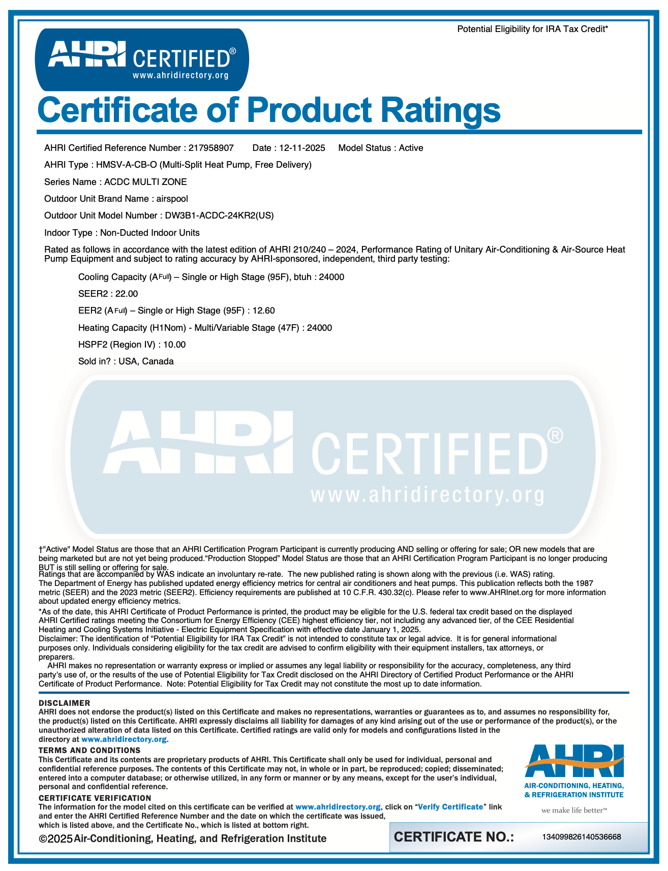 MU24 (24,000 BTU) Quick 'n' Easy: Pre-order now! More coming in early by January. 5 minutes/zone to connect each indoor unit to the outdoor unit. No HVAC tech needed. 5-year happiness guarantee!